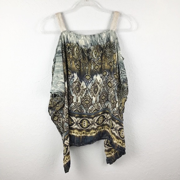 SW3 Bespoke Cold Shoulder Silk Top - Picture 3 of 6